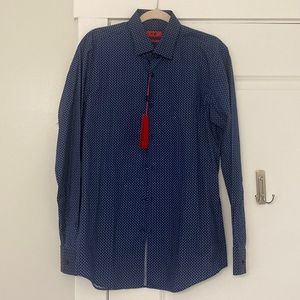 Hugo Boss brand new blue button down